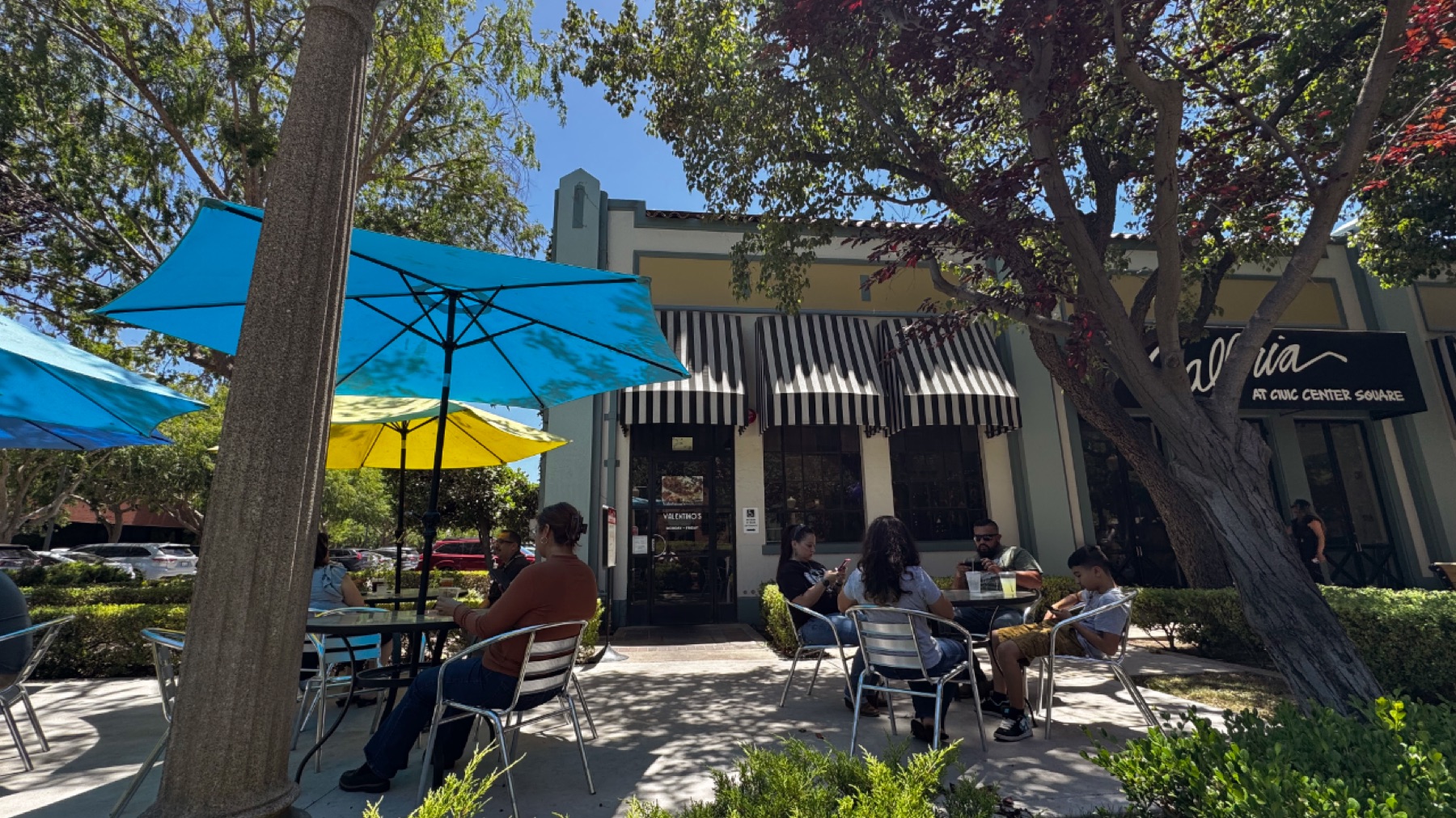 Valentino's patio in Downtown Fresno